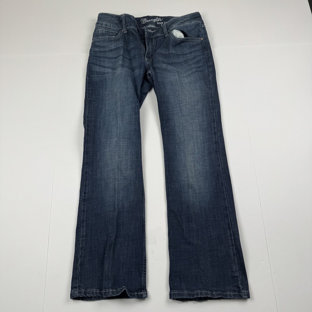 Wrangler Mens 09MWZDO Blue Boot Cut Stretch Relaxed Fit Jeans 9x30 (28x26)